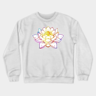 Watercolor Lotus Crewneck Sweatshirt